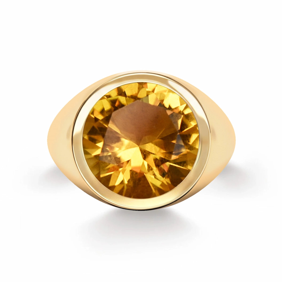 Jamestown Citrine Ring in 14k Gold (November)