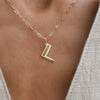 Essex Letter L Pendant in 14k Gold