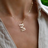 Essex Letter M Pendant in 14k Gold