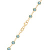 Newport Nantucket Blue Topaz Long Necklace in 14k Gold (December)