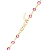 Newport Pink Sapphire Bracelet in 14k Gold (October)
