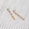 Newport Citrine Earrings in 14k Gold (November)