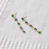 Newport Emerald Earrings in 14k Gold (May)