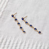 Newport Sapphire Earrings in 14k Gold (September)