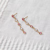 Pink Awareness Newport Earrings in 14k Gold