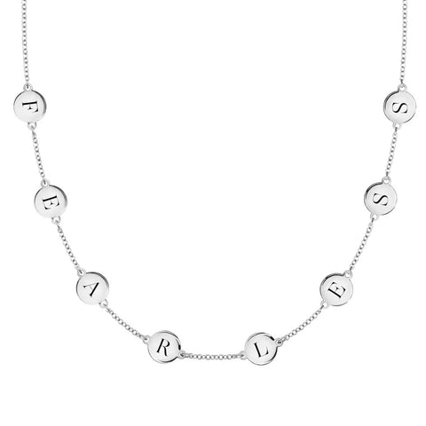 FEARLESS Necklace in 14k Gold - White Gold