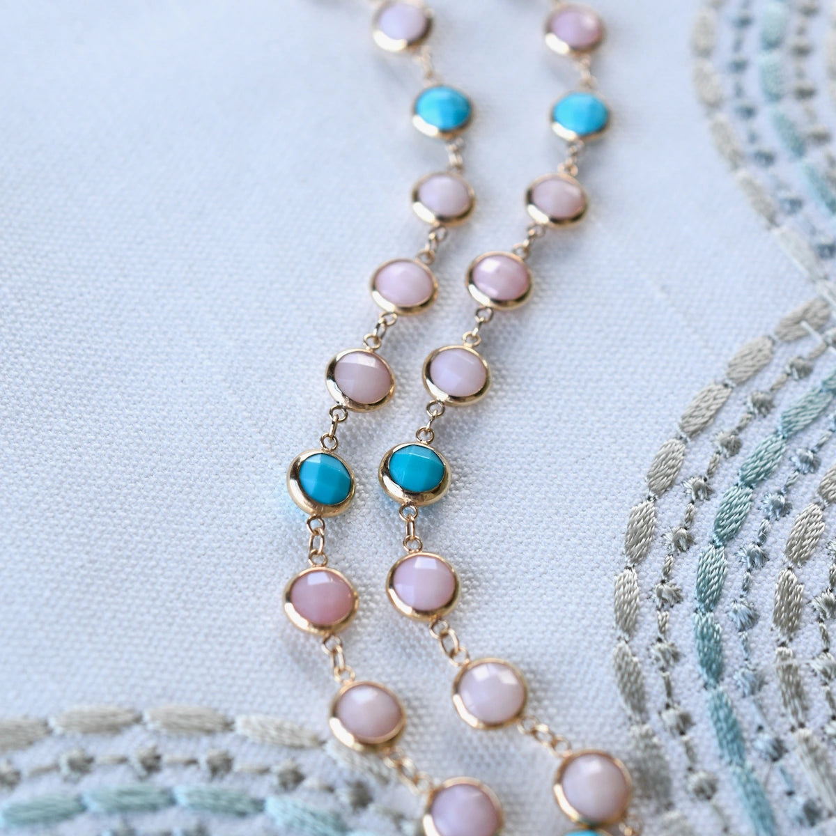 Newport Grand Palm Beach Necklace in 14k Gold