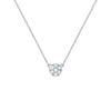 Rosecliff Aquamarine Mini Necklace in Solid 14k Gold (March)