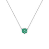 Rosecliff Emerald Mini Necklace in Solid 14k Gold (May)