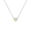 Rosecliff Peridot Mini Necklace in Solid 14k Gold (August)