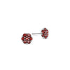 Rosecliff Garnet Mini Stud Earrings in Solid 14k Gold (January)