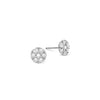 Rosecliff White Topaz Mini Stud Earrings in Solid 14k Gold (April)