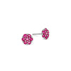 Rosecliff Ruby Mini Stud Earrings in Solid 14k Gold (July)