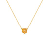 Rosecliff Citrine Mini Necklace in Solid 14k Gold (November)