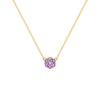 Rosecliff Amethyst Mini Necklace in Solid 14k Gold (February)