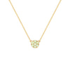 Rosecliff Peridot Mini Necklace in Solid 14k Gold (August)