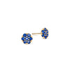 Rosecliff Sapphire Mini Stud Earrings in Solid 14k Gold (September)