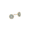 Rosecliff Alexandrite Mini Stud Earrings in Solid 14k Gold (June)