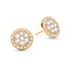 Palmer Diamond Stud Earrings in Solid 14k Gold