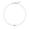 The Vault: Petite 1 Opal Bracelet, White Gold Size Large