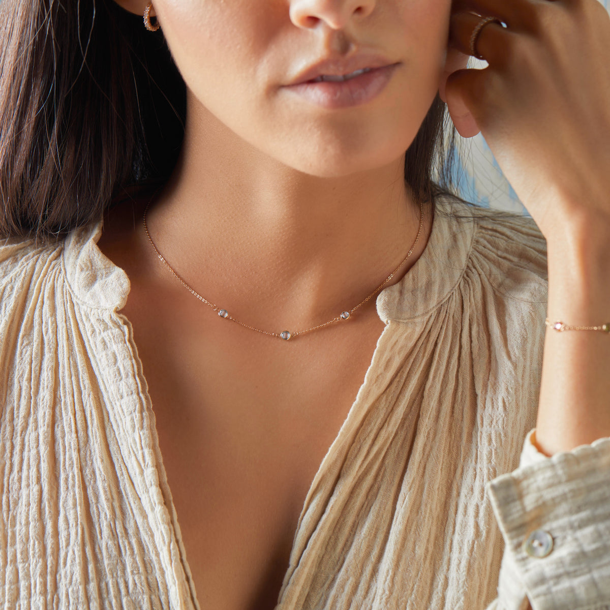 14K Gold Aquamarine + Diamond Halo Necklace – Cape Cod Jewelers