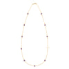 Bayberry Amethyst Birthstone Cross Necklace in 14k Gold (February)
