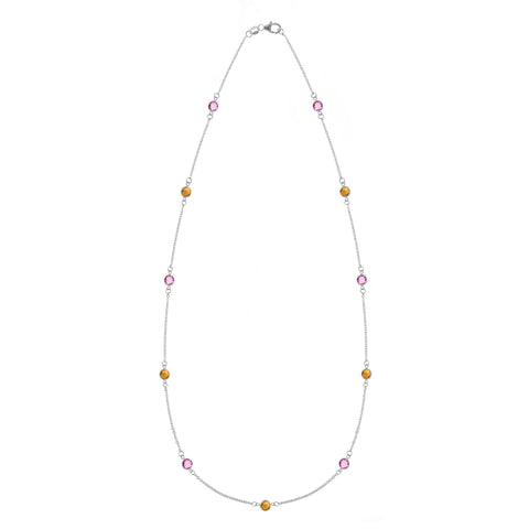 Sunset Bayberry Necklace in 14k Gold - White Gold