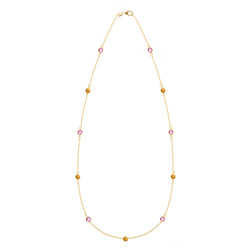 Sunset Bayberry Necklace in 14k Gold