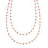 Newport Pink Sapphire Long Necklace in 14k Gold (October)