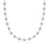 Newport Pink Sapphire Necklace in 14k Gold (October)