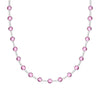 Newport Pink Tourmaline Necklace in 14k White Gold