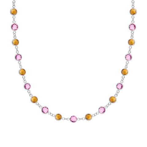 Sunset Newport Necklace in 14k Gold - White Gold