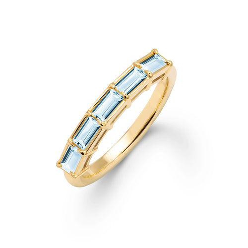 Providence Nantucket Blue Topaz Ring in 14k Gold (December)