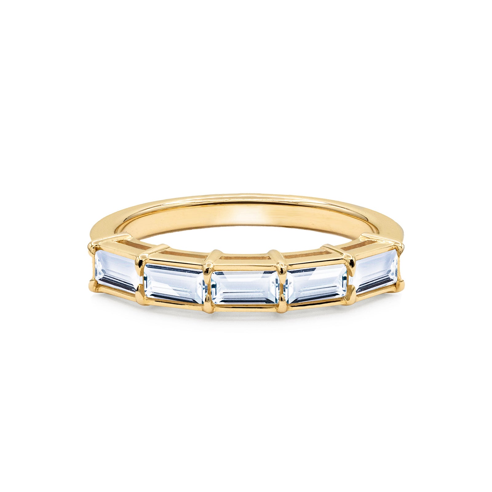 Providence Aquamarine Ring in 14k Gold (March)