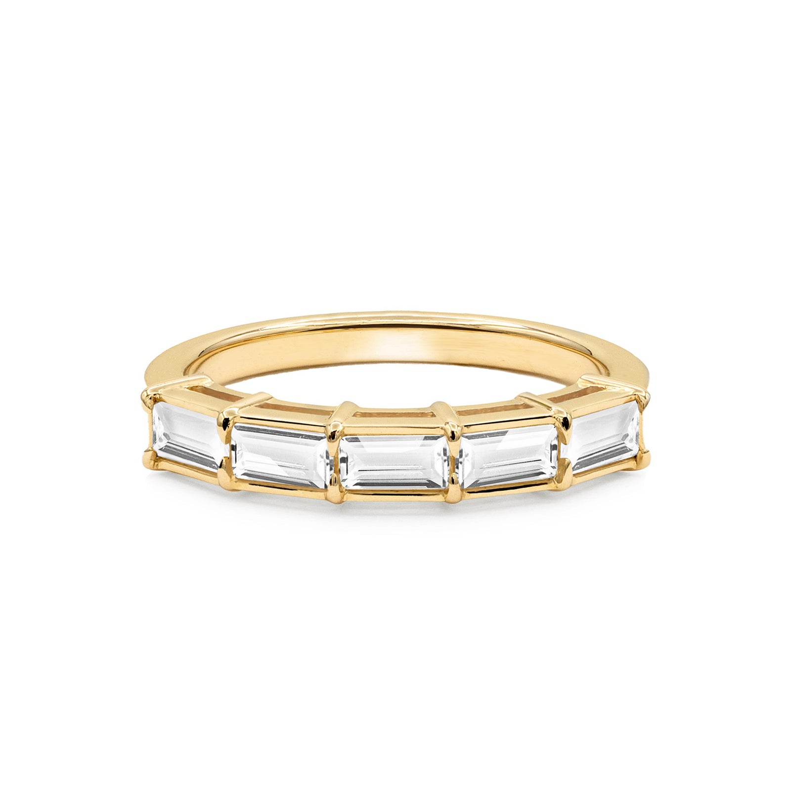 Providence White Topaz Ring in 14k Gold (April)