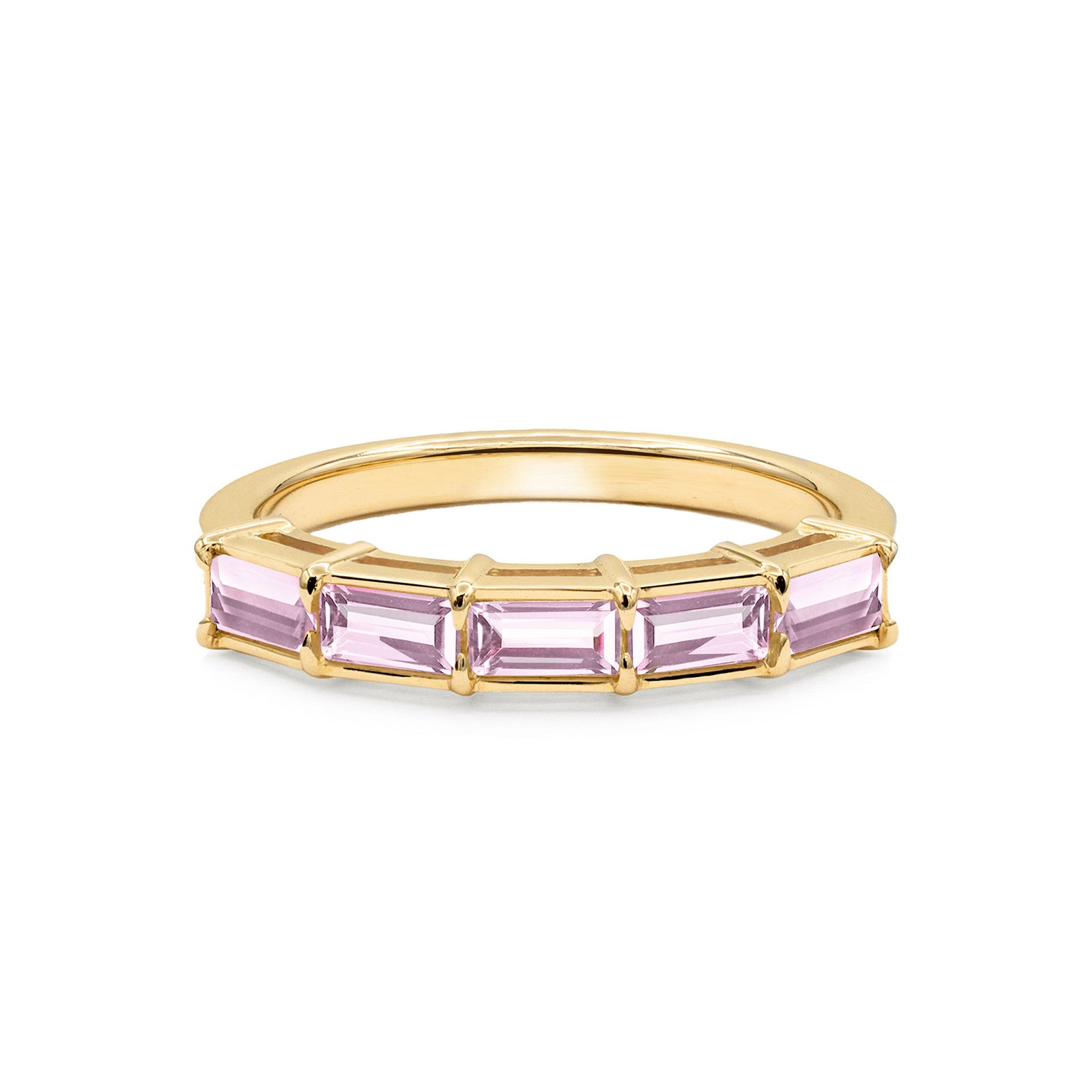 Providence Pink Sapphire Ring in 14k Gold (October)