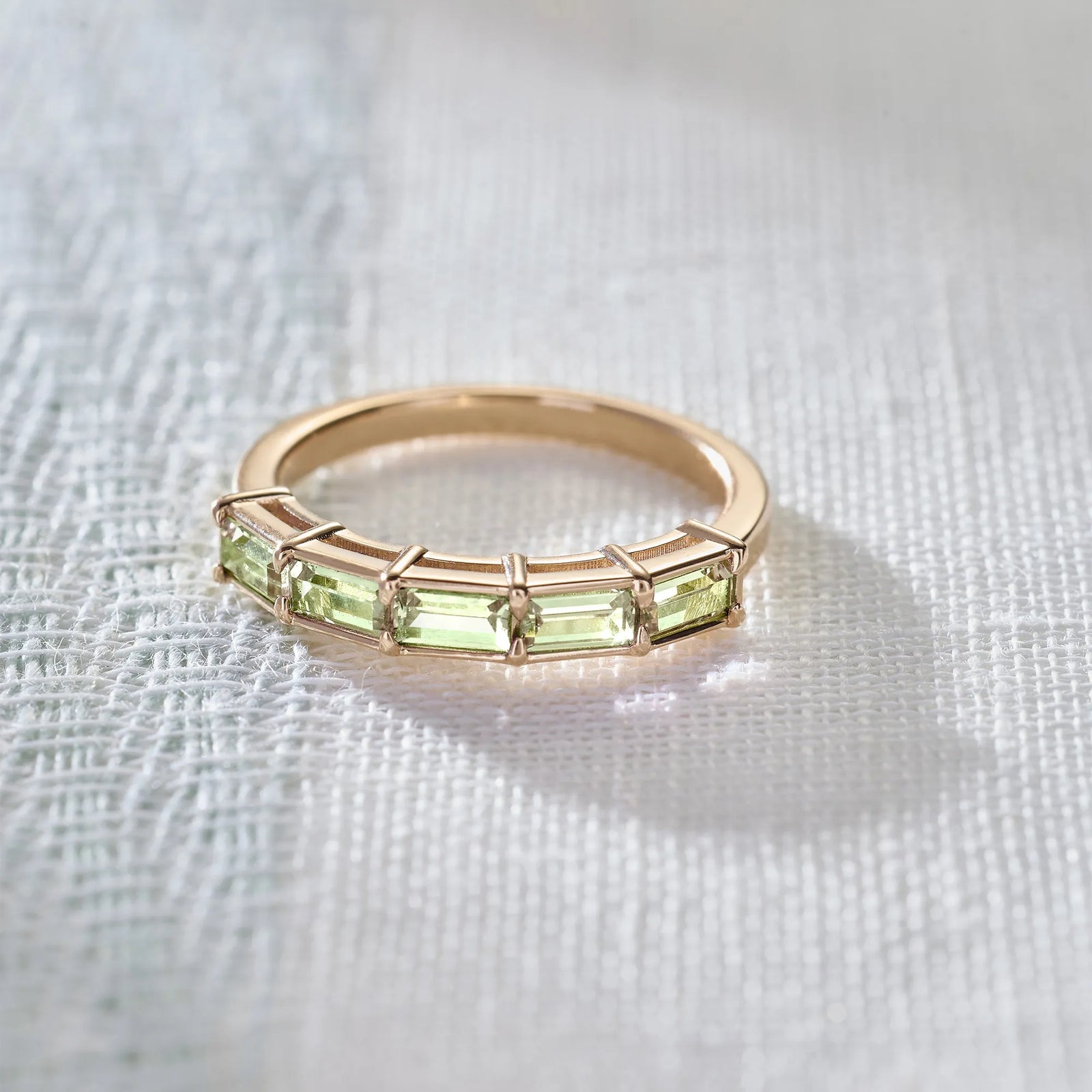 Providence Peridot Ring in 14k Gold (August)