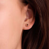 Providence Garnet Stud Earrings in 14k Gold (January)