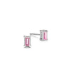 Providence Pink Sapphire Stud Earrings in 14k Gold (October)