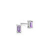 Providence Amethyst Stud Earrings in 14k Gold (February)