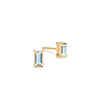 Providence Nantucket Blue Topaz Stud Earrings in 14k Gold (December)