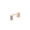 Providence Amethyst Stud Earrings in 14k Gold (February)