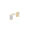 Providence Aquamarine Stud Earrings in 14k Gold (March)