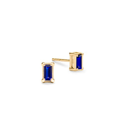 Providence Sapphire Stud Earrings in 14k Gold (September)