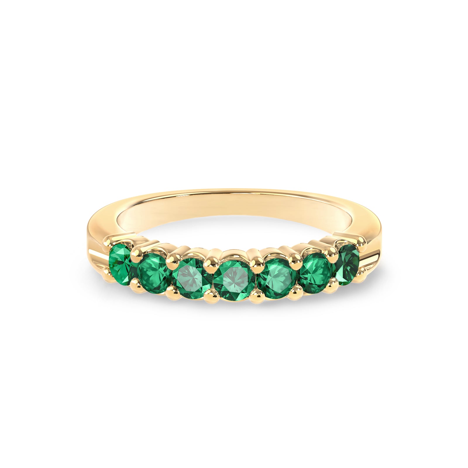 Rosecliff Luxe Emerald Stackable Ring in 14k Gold (May)