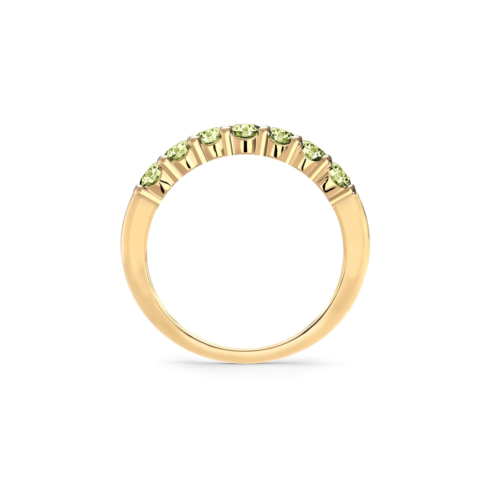 Rosecliff Luxe Peridot Stackable Ring in 14k Gold (August)