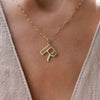 Essex Letter R Pendant in 14k Gold