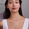 Rosecliff Sapphire Bar Necklace in 14k Gold (September)