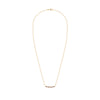 Rosecliff Diamond & Garnet Bar Adelaide Mini Necklace in 14k Gold (January)