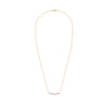 Rosecliff Diamond & Pink Sapphire Bar Adelaide Mini Necklace in 14k Gold (October)